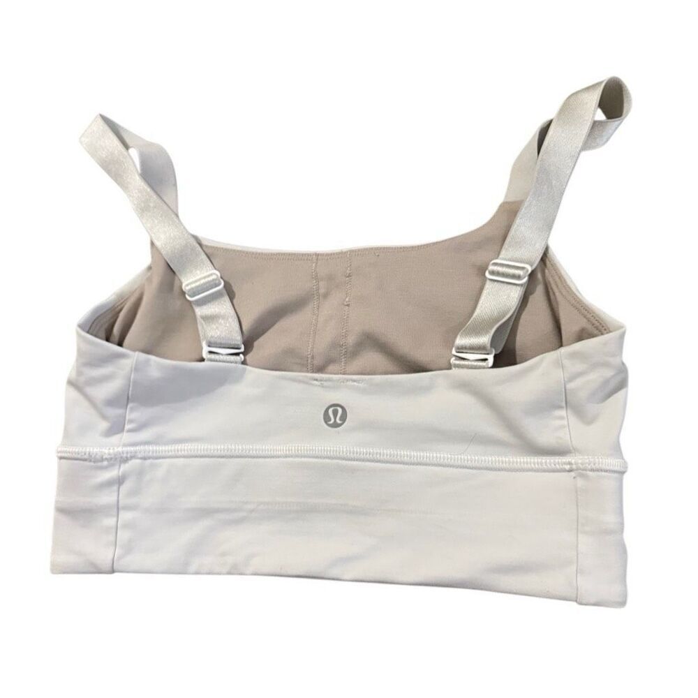 Lululemon white sports bra size 4
